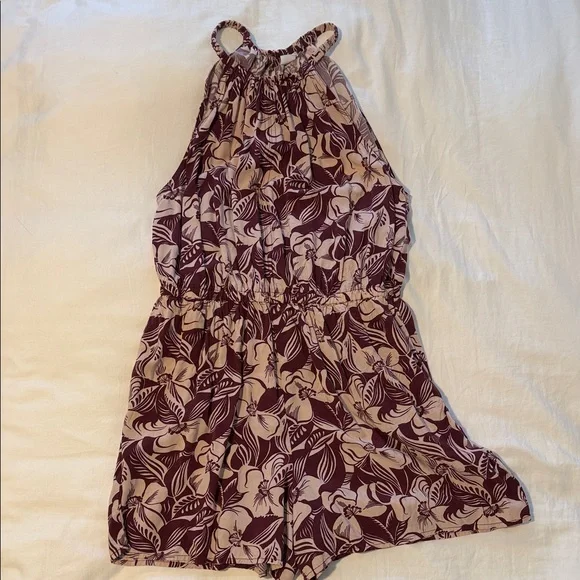 GAP Floral Halter Romper Size Large - Picture 2 of 9